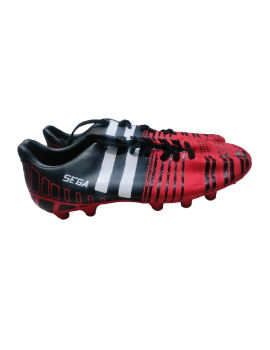 Sega Super Outdoor Football Shoes (Black Red)